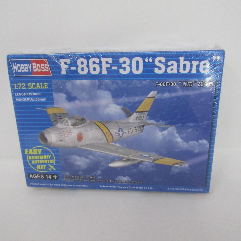 Hobby Boss 80258 F-86F-30 Sabre Aircraft Model Kit 1:72 Scale Easy Assembly NEW